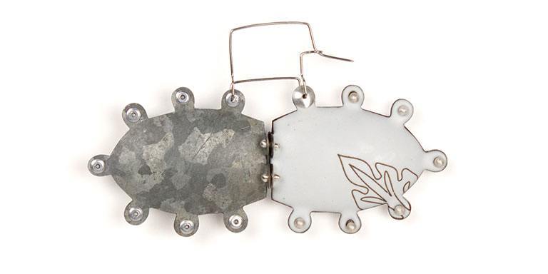 A piece of metal art.