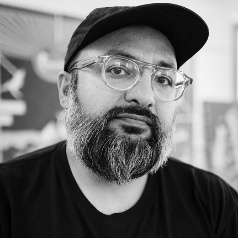 A collage of artwork.