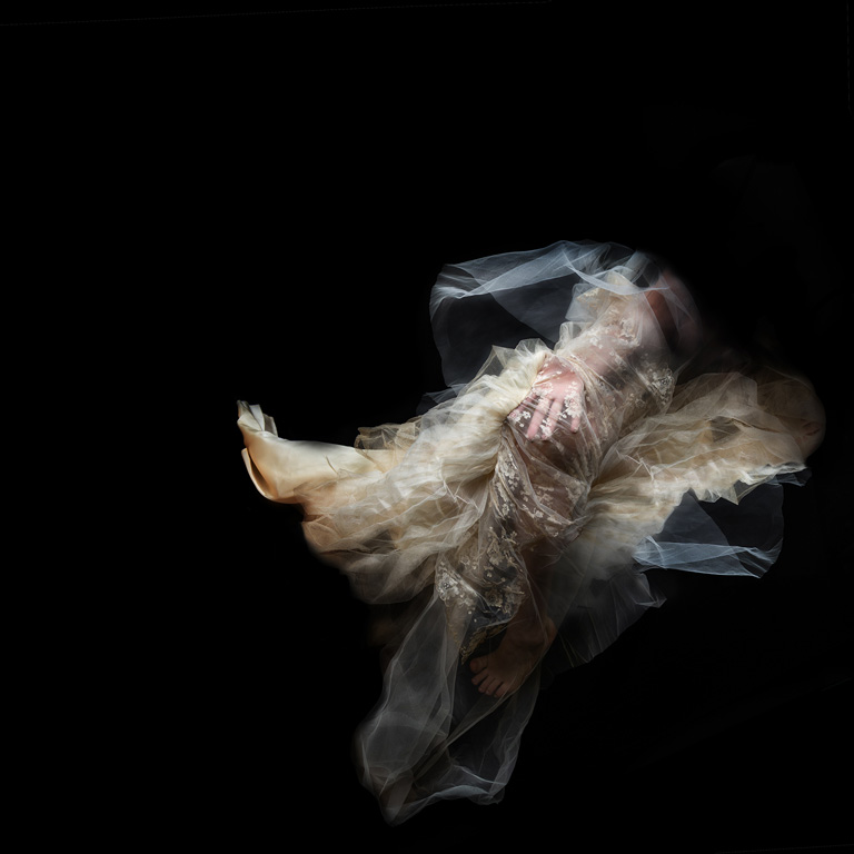 A dress underwater. 