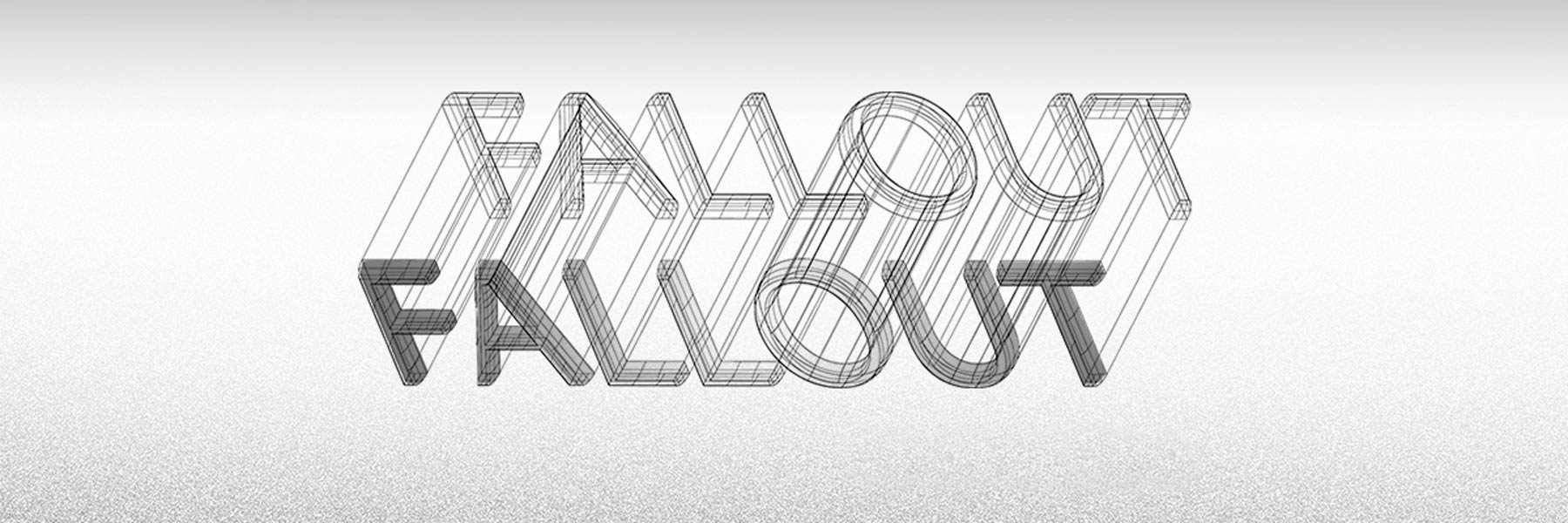 An image that says FALLOUT art in this time twice