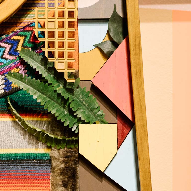 Colorful sculptural artwork.