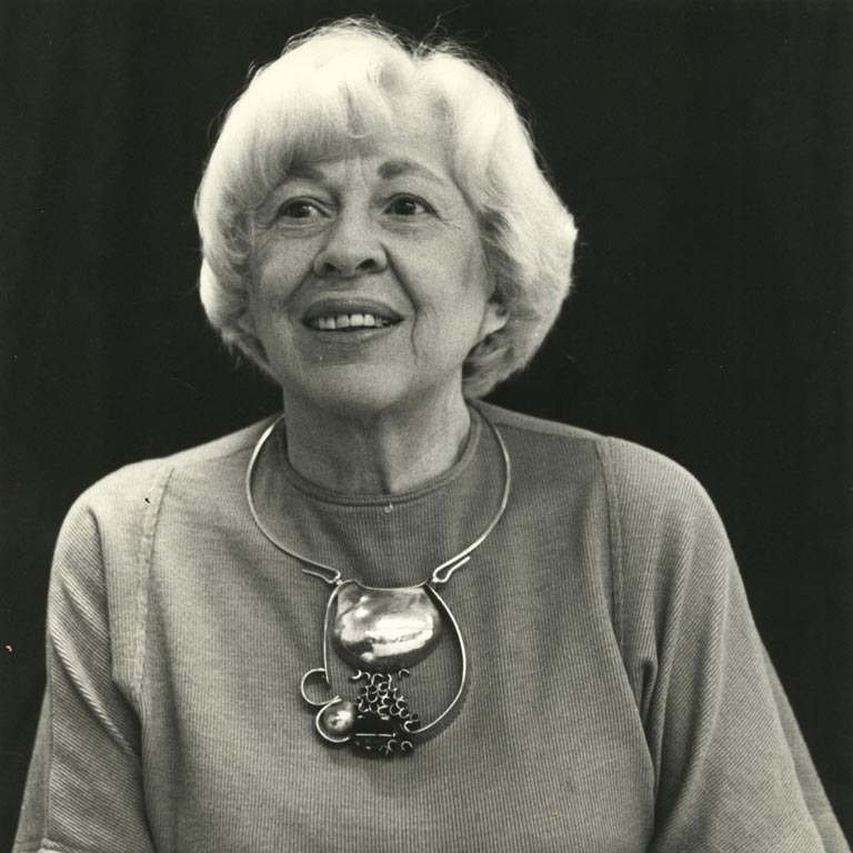 Black and white portrait of Alma Eikerman